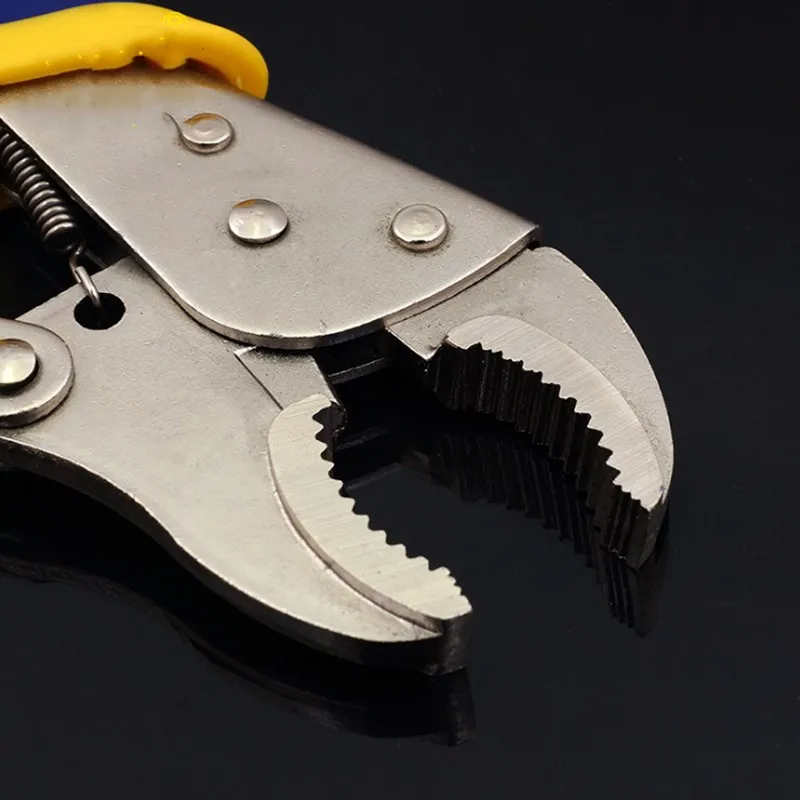 

10-Inch Pliers Round Nose Adjustable Pliers Light Handle Reverse Open Plastic Handle Auto Repair Clamping Fastening