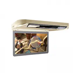 Xtrons 13.3 "крем Цвет флип Подпушка автомобильный dvd крыши dvd потолочный автомобильный DVD со встроенным HDMI Вход и 2 ИК/FM наушники