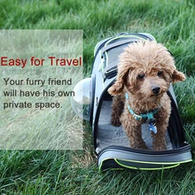 Переноска для наискось Собаки Сумки Сетчатая Сумка для животных для Прогулка Кемпинг космическая капсула, переноска для собак, Сумка с прозрачной крышкой