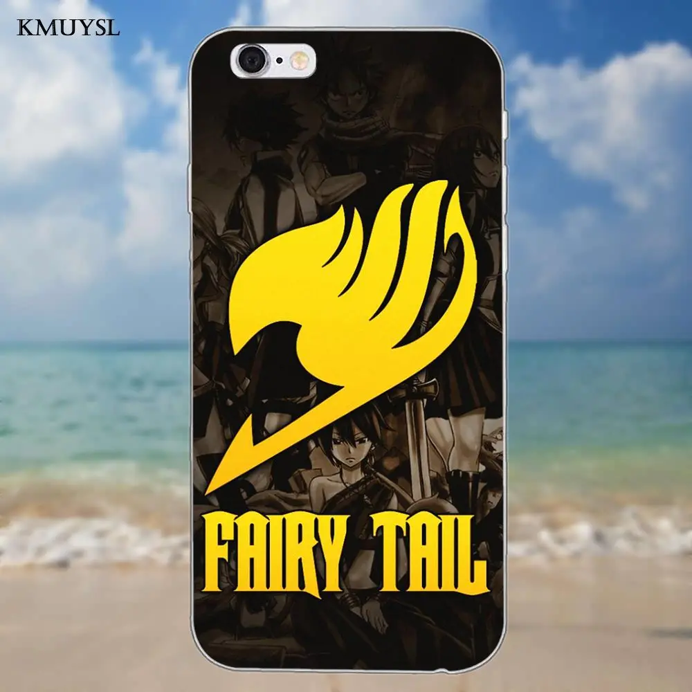 Аниме Наруто цельный отбеливатель Феи хвост для iPhone 4 4S 5 5C SE 6 S 7 8 Plus X Galaxy S5 S6 S7 S8 Grand