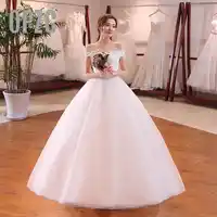 Hot Sale Summer Soft Satin Wedding Dress 2017 New Arrival Korean Style Boat Neck Simple Plus Size bride Vestido De Noiva A-Line