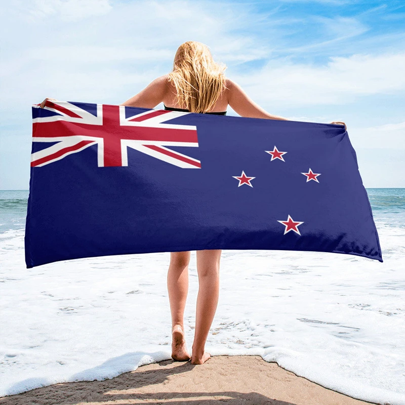 New Zealand Flag Beach Towel_副本