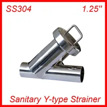 1,25 ''Санитарно Нержавеющая сталь SS304 типа Y сетчатый фильтр f пива/молочный/фармацевтическая/beverag/Химическая промышленность