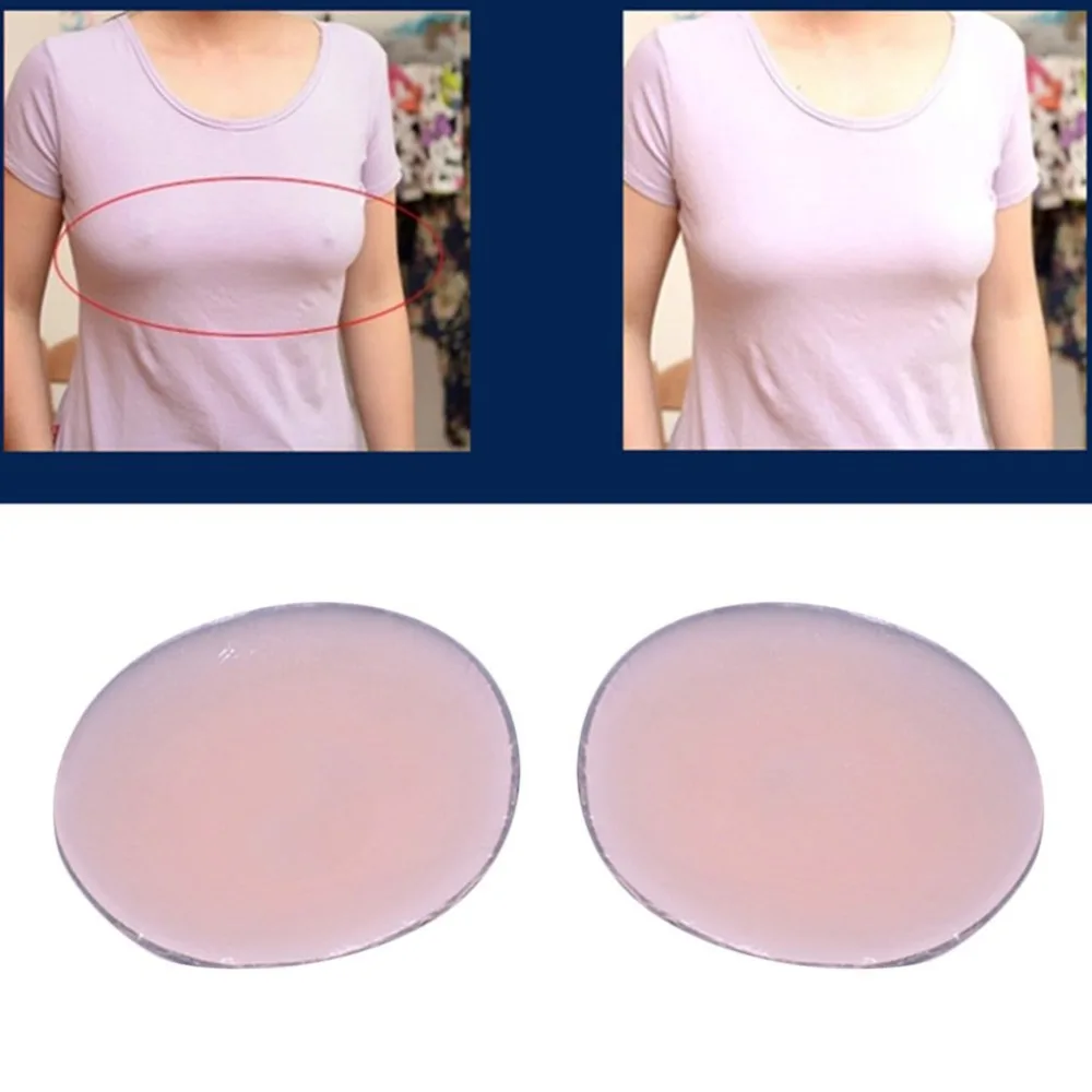 

2pcs Comfortable Reusable Invisible Self Adhesive Women Breast Chest Nipple Cover Breathable Bra Pasties Pad Sticker Breast Form