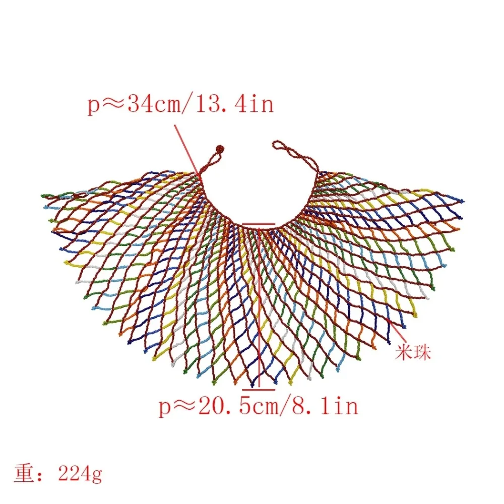 Смола большие длинные Богемские ожерелья для женщин и мужчин акриловые бисерные Многослойные колье ожерелье наборы африканские египетские индийские ювелирные изделия