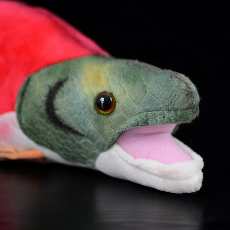 40 см длинная реальная жизнь Sockeye Лосося Мягкие игрушки Реалистичные морские