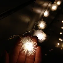Snowball Luminarias10M 100 SMD LED Christmas Lights Wedding Party Garden Decoracao Fairy Light EU UK US AU Plug Cadenas Liderads