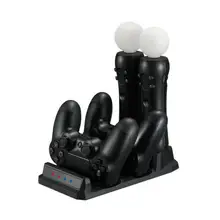 Беспроводное зарядное устройство 4 в 1 для PS4/PS Move