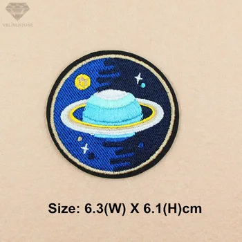 1PCS Universe Outer Space Embroidered Patches for Clothing Sequin Backpack Sewing Applique Patches Jeans Bag Shoes