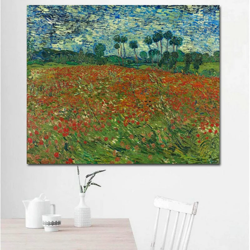Us 3 99 48 Off Selflessly Vincent Van Gogh The Bedroom 1889 Print Landscape Painting Art On Camvas Oil Painting No Frame In Painting Calligraphy