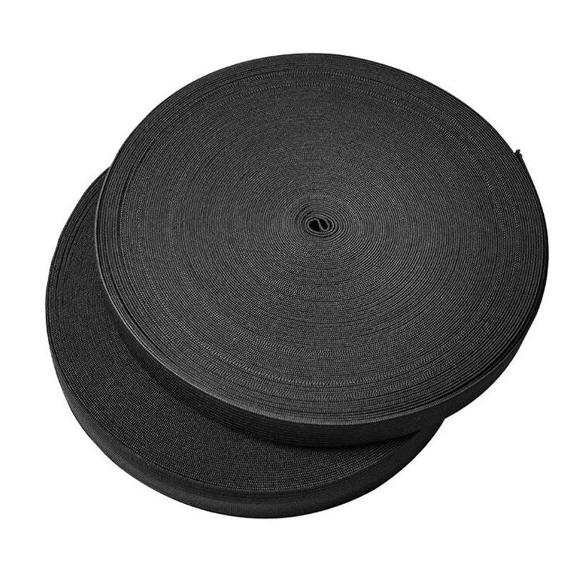 

Strong elastic band rubber cord elastic rubber for sewing tie rope elastic shoulder strap elastic bands for pants black elastic