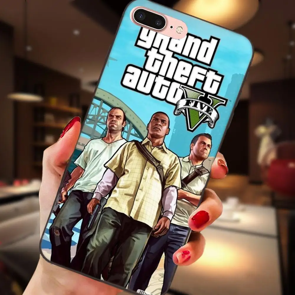 Gta Grand Theft Auto 5 пила для samsung Galaxy Note 4 8 9 S3 S4 S5 S6 S7 S8 S9 S10 Edge рlus Lite I9080 G313|Чехлы-накладки| |