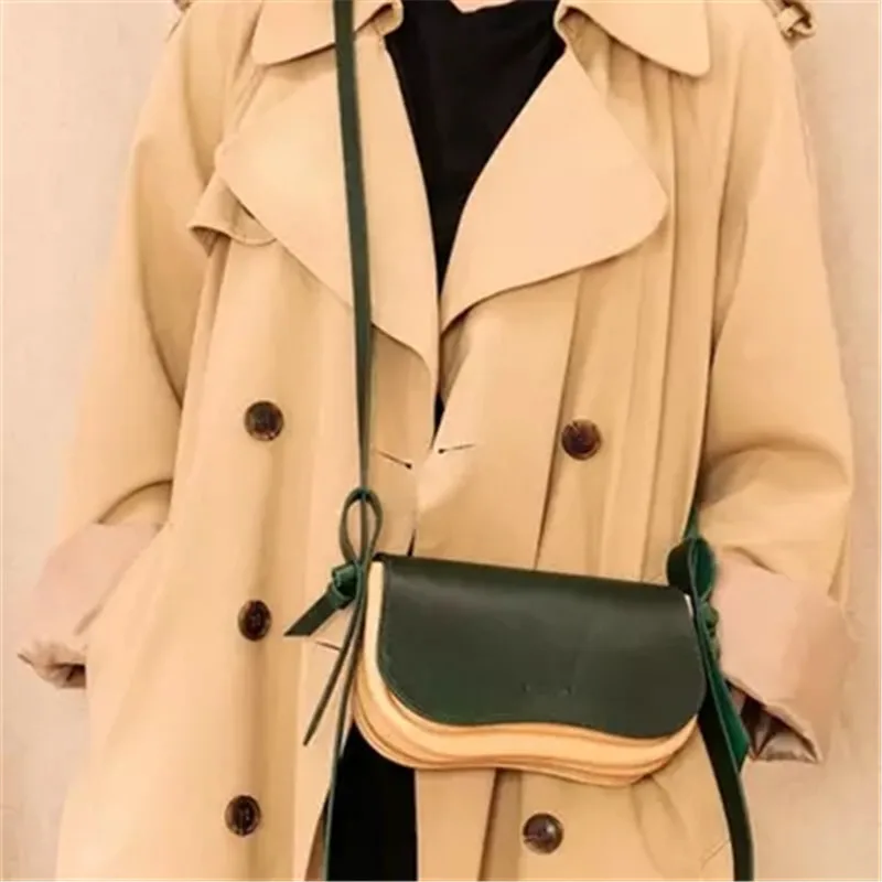 

Milk bear Fashion Simple Small Square Bag Women's Designer Handbag 2019 High-quality PU Leather Chain Mobile Phone Shoulder bags