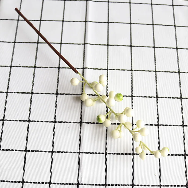 Artificial Berries Branch Plastic Fake Flowers