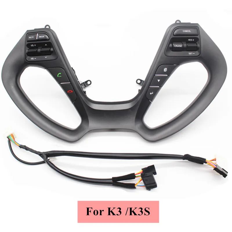 Навигационный плеер, Bluetooth, телефон, круиз-контроль, переключатель рулевого колеса, автозапчасти, кнопки рулевого колеса для Kia K3 - Цвет: Button