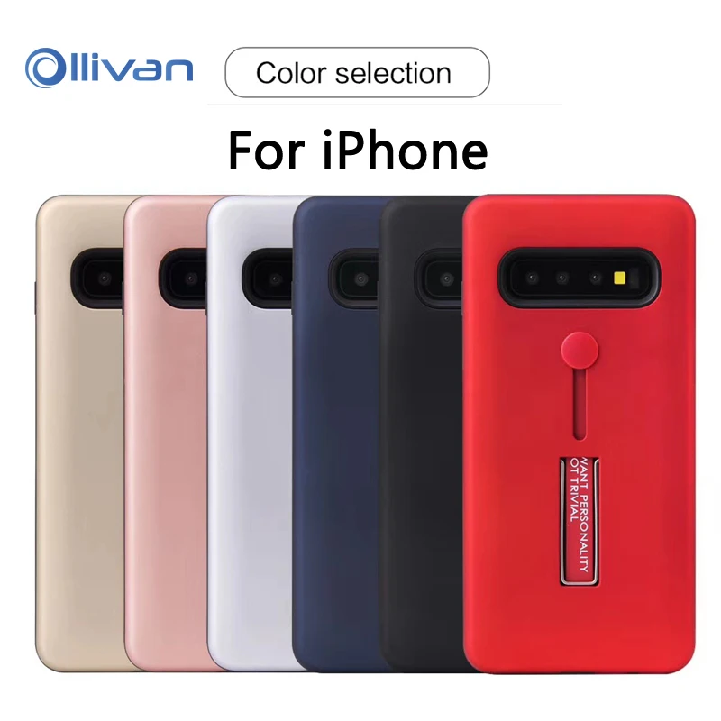 

Hide Kickstand Phone Case For iPhone 6 6S 7 8 Plus with finger ring Strap Stand Holder Back cover For iPhone X XR XS Max coque