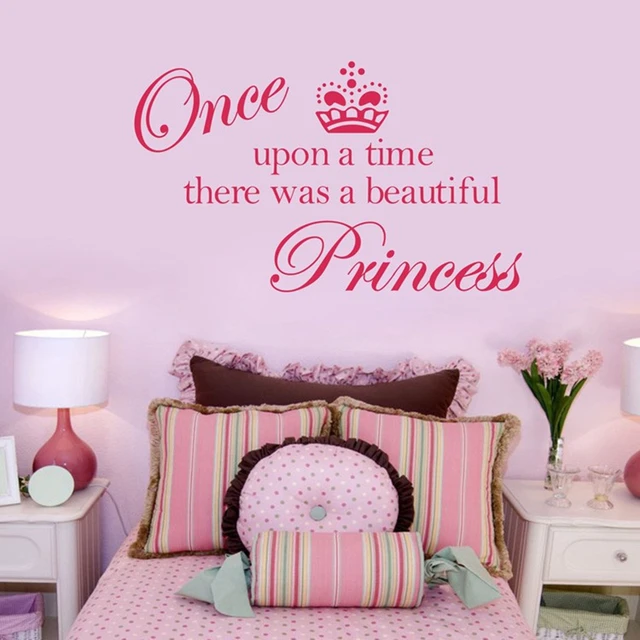 free shipping ebay/amazon selling crown princess cute vinyl wall
