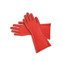 Профессиональный 12 кВ высокого Напряжение электрические изоляционные перчатки Натуральная Резина электрика защитные перчатки 40 см