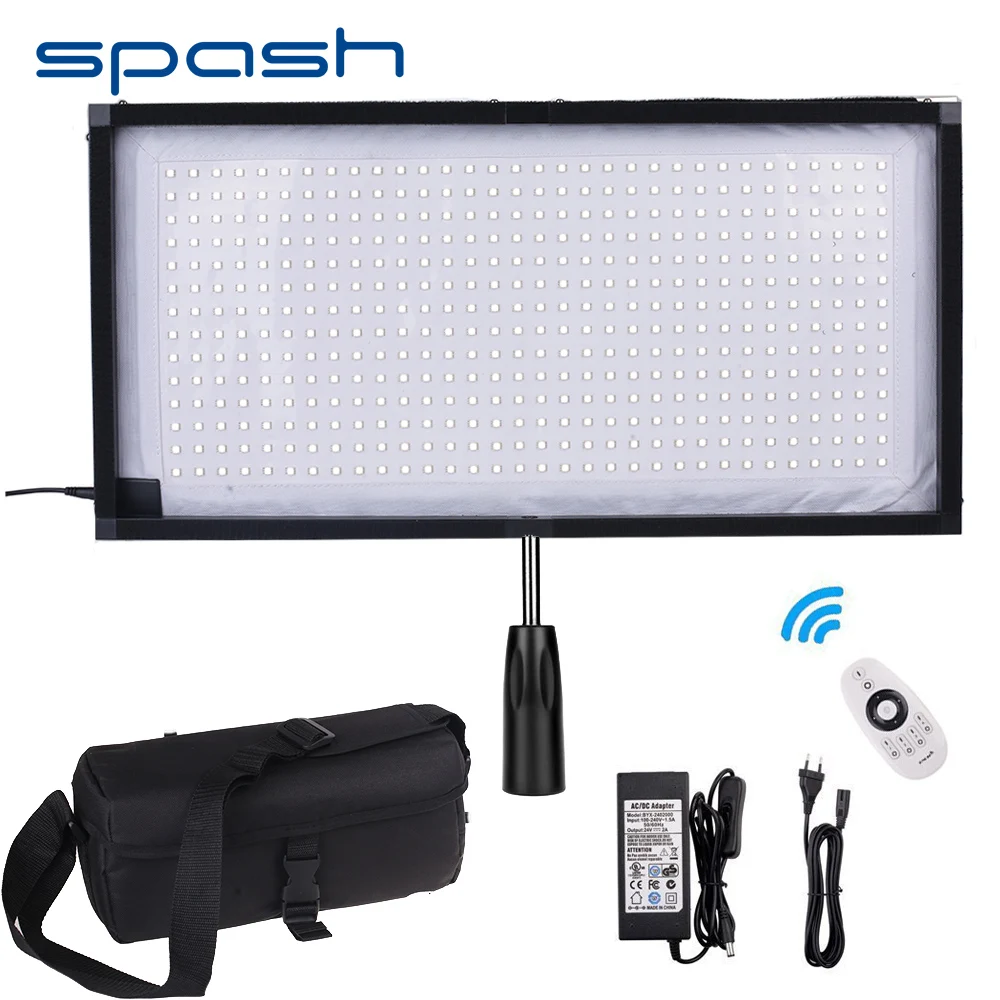 

spash FL-3060 LED Video Light Handheld Flexible Fabric LED Panel Light Remote Control Photography Lighting Fill-in Studio Light
