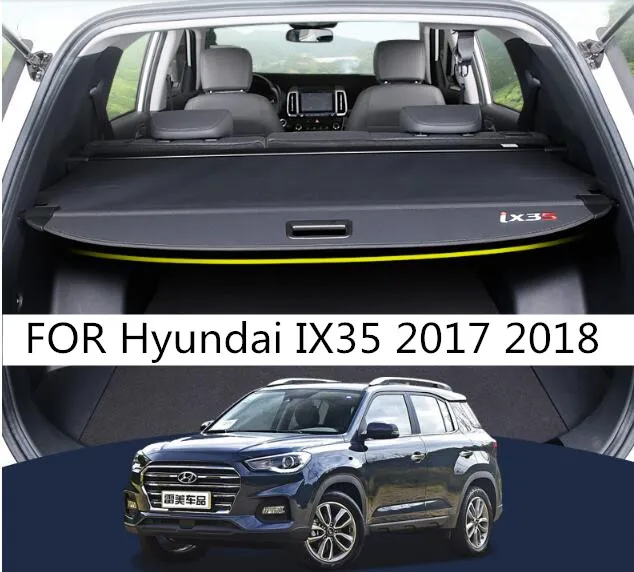 Защитный экран для багажника Hyundai IX35 2017 2018 2019 (черный бежевый)|Задние багажники и