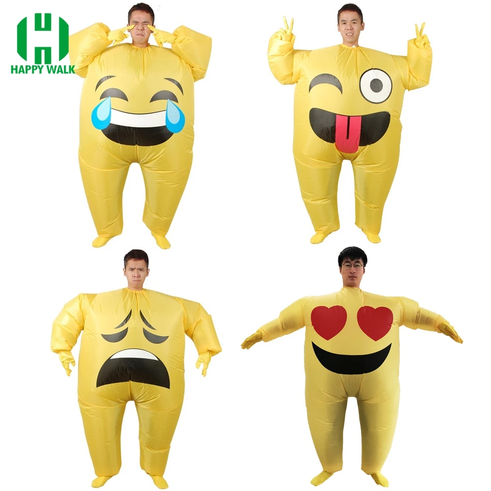 Buy Inflatable Face Emoji Costume for Adult Cosplay