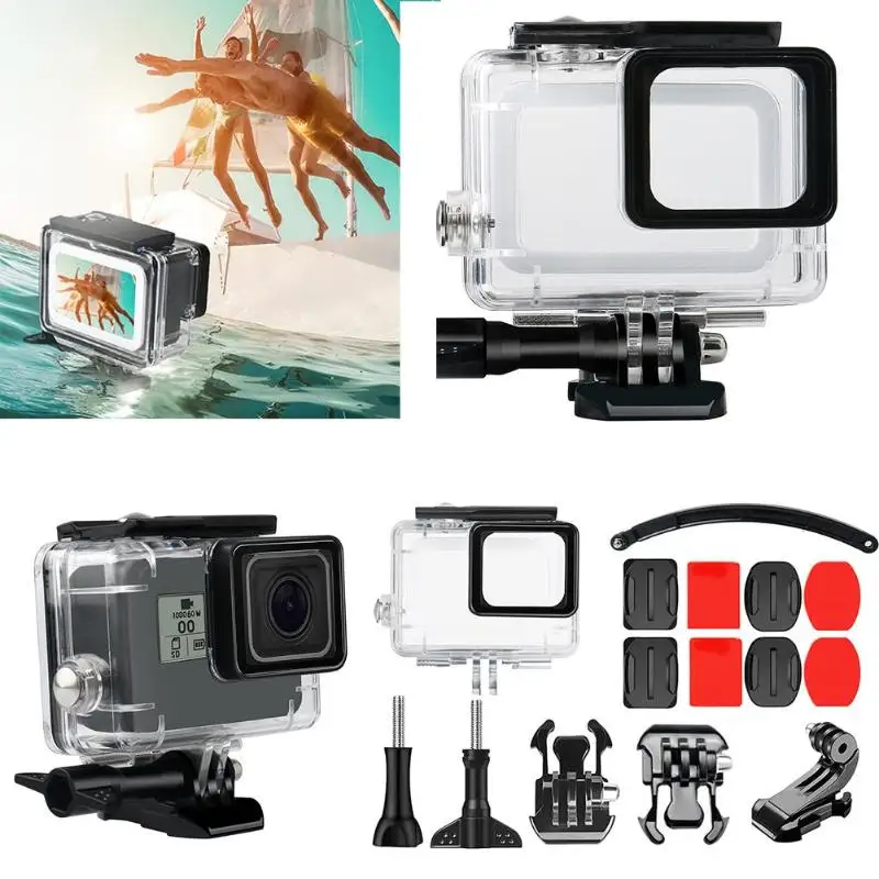 15 шт. водонепроницаемый чехол для шлема с автоспуском Gopro Hero 5 6 7 аксессуары экшн