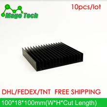 Светодиодный алюминиевый радиатор в виде пластины растут свет радиатор охлаждение Охладитель Fit транзистор IC теплопроводность светодиодный радиатор Электроника