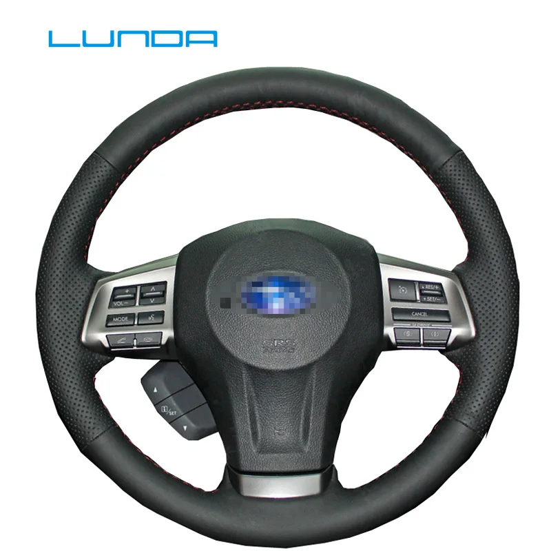LUNDA hand stitched Car Steering Wheel Cover for Subaru Forester 2013