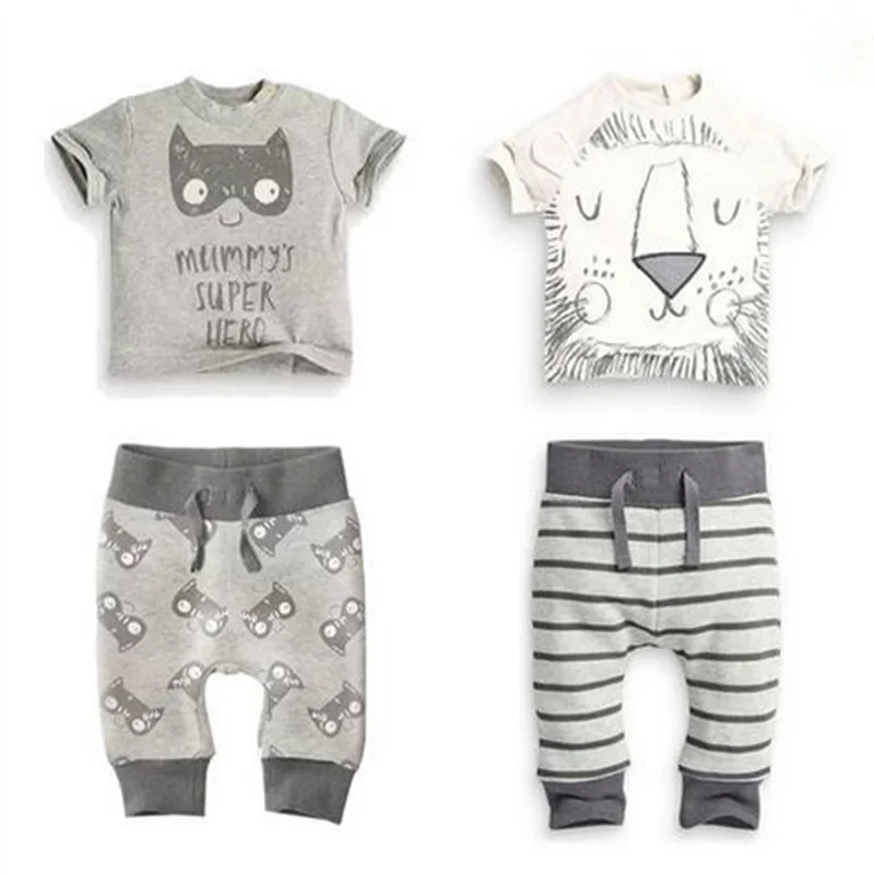 baby boy clothes set 2pcs Cartoon lion 