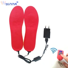 Unisex USB Electric Heating Insoles with Remote Control Breathable Increasing Winter Outdoor Sport Ski Camping Thermal Insoles