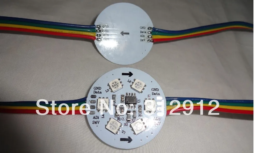 Пиксельный модуль 24в постоянного тока WS2821A DMX512 с прозрачной крышкой 6 светодиодов