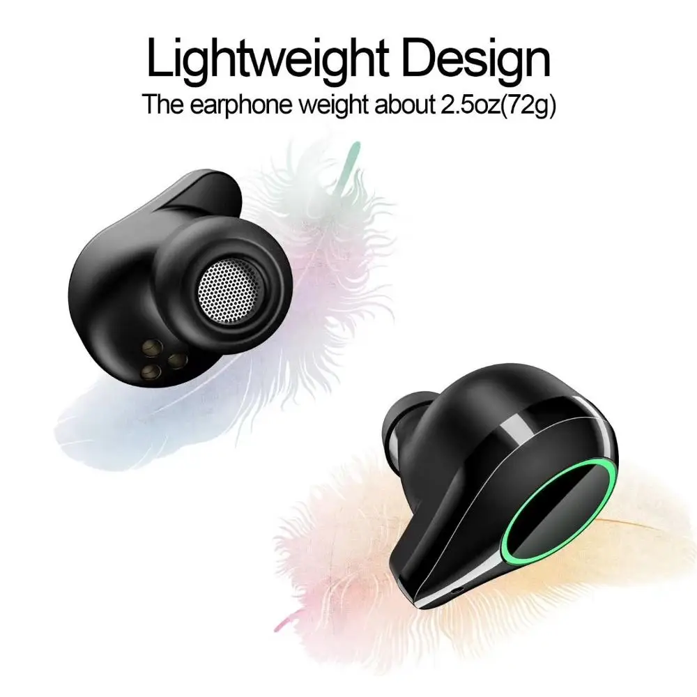 2019 New whydo T9 TWS Bluetooth 5.0 9D Stereo Wireless Earphones IPX7 Waterproof 7000mAh LED Smart Power Bank Phone Holder