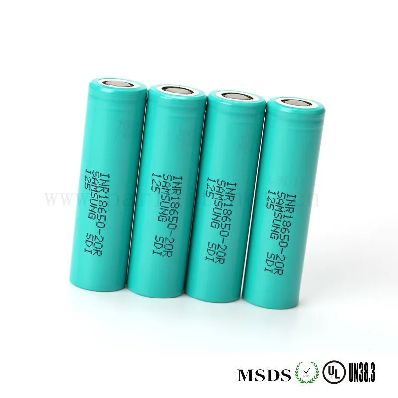 4 штуки для SAMSUNG INR 18650-20R 3,6 V 3,7 V 20AH 2000mAh динамические литий-ионные аккумуляторы(бесплатное зарядное устройство