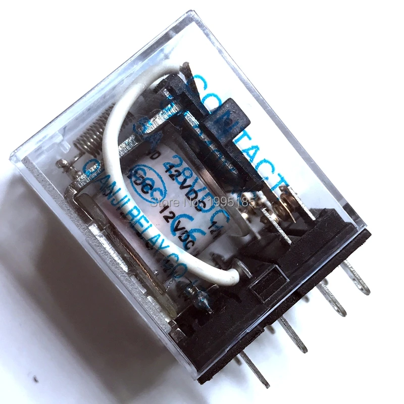 

1PCS HH52P 12V DC 12V Coil 8 Pin Dpdt Green Led Indicator Power Relay 5A 240Vac 28Vdc Small electromagnetic relay 12V NEW