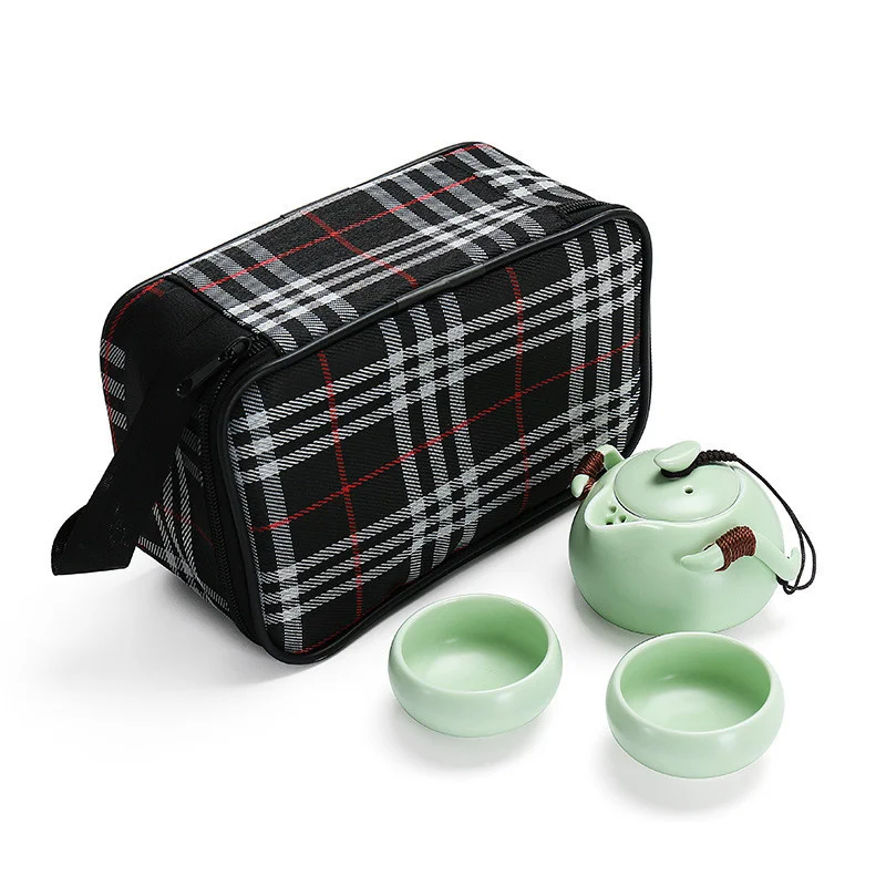 Tea Sets,Ceramic Kettle TeaCups,Portable Travel Tea Set Chinese Kung Fu