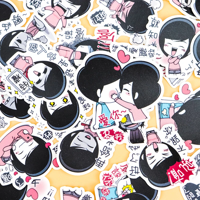 

40pcs Creative Cute Self-made Girlfriend DIY Stickers Diary Album Decoration Scrapbooking Child Stationery Stationery Stickers