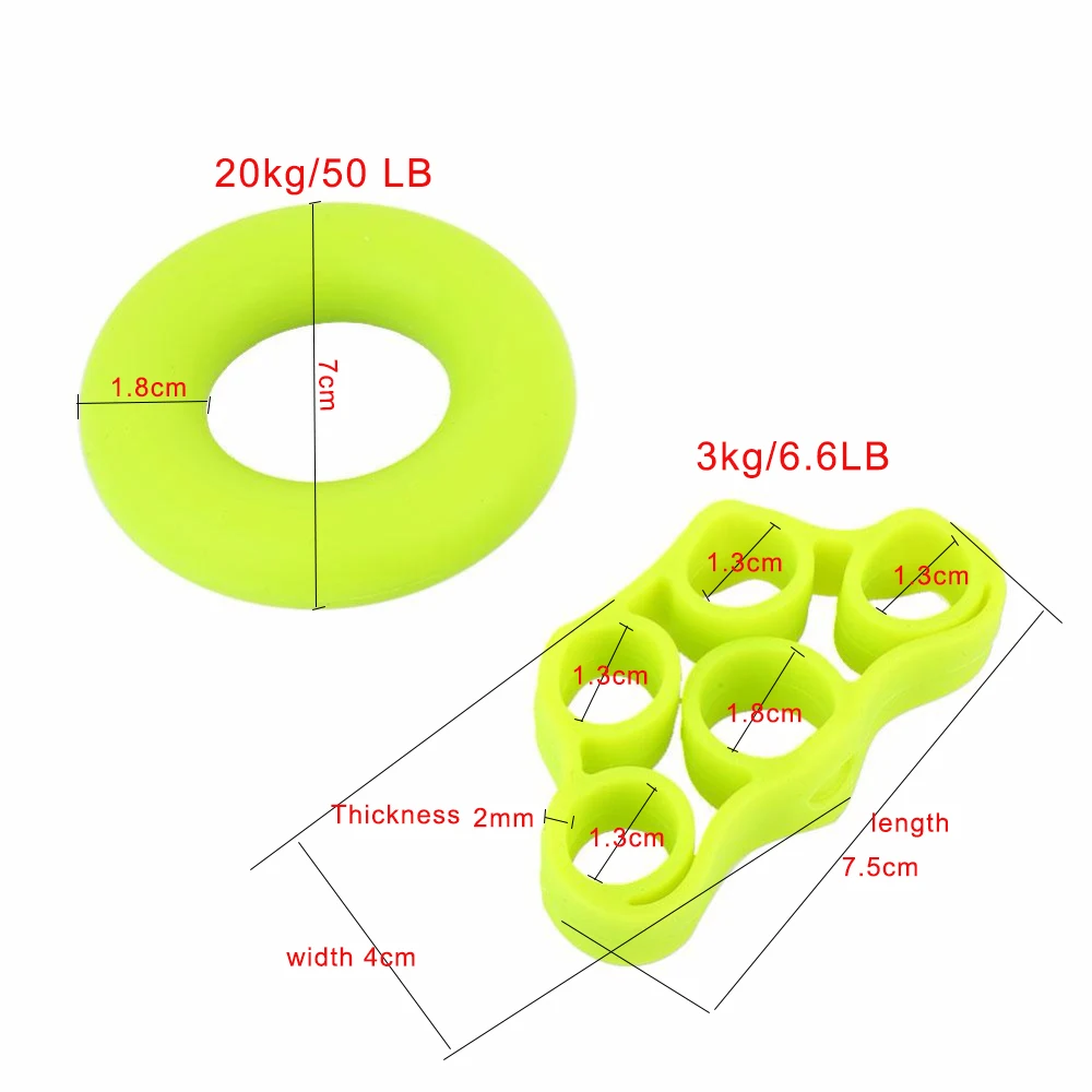 6 шт. зажим для пальцев резинки растягиватель для пальцев силиконовый ручной тренажер стрейч упражнения эластичная лента Резиновое сцепление кольцо