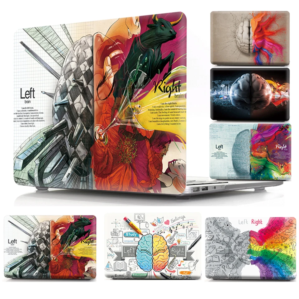 

Printed Coque for Macbook Pro 13 15 Laptop Case A1278 A1286 CD ROM Cartoon Brain Hard PVC Cover for Macbook Pro 13 15 2011 Case