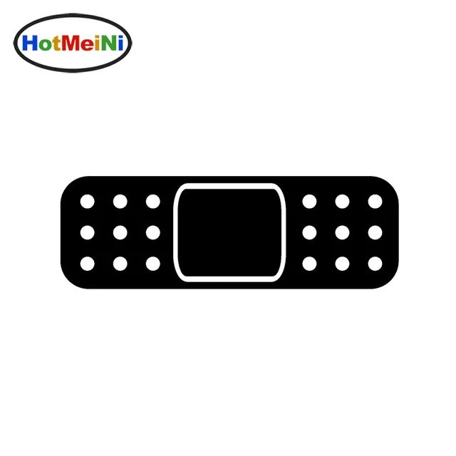 HotMeiNi 14*6 CM JDM Self Adhesive Car Stickers Band Aid Bandage Vinyl