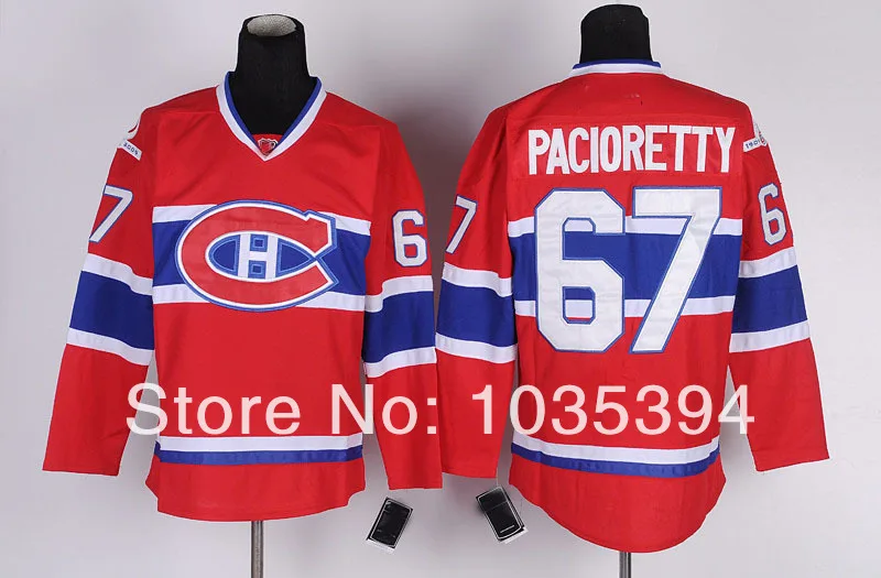best Hot Sell Cheap Montreal Canadiens #67 Max Pacioretty Red Home Hockey Jerseys Authentic V Neck Sportswear Jersey | - Цена: 