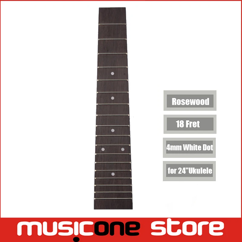 24 Inch Ukulele 18 Fret Rosewood Fretboard Guitar Neck Fingerboard with