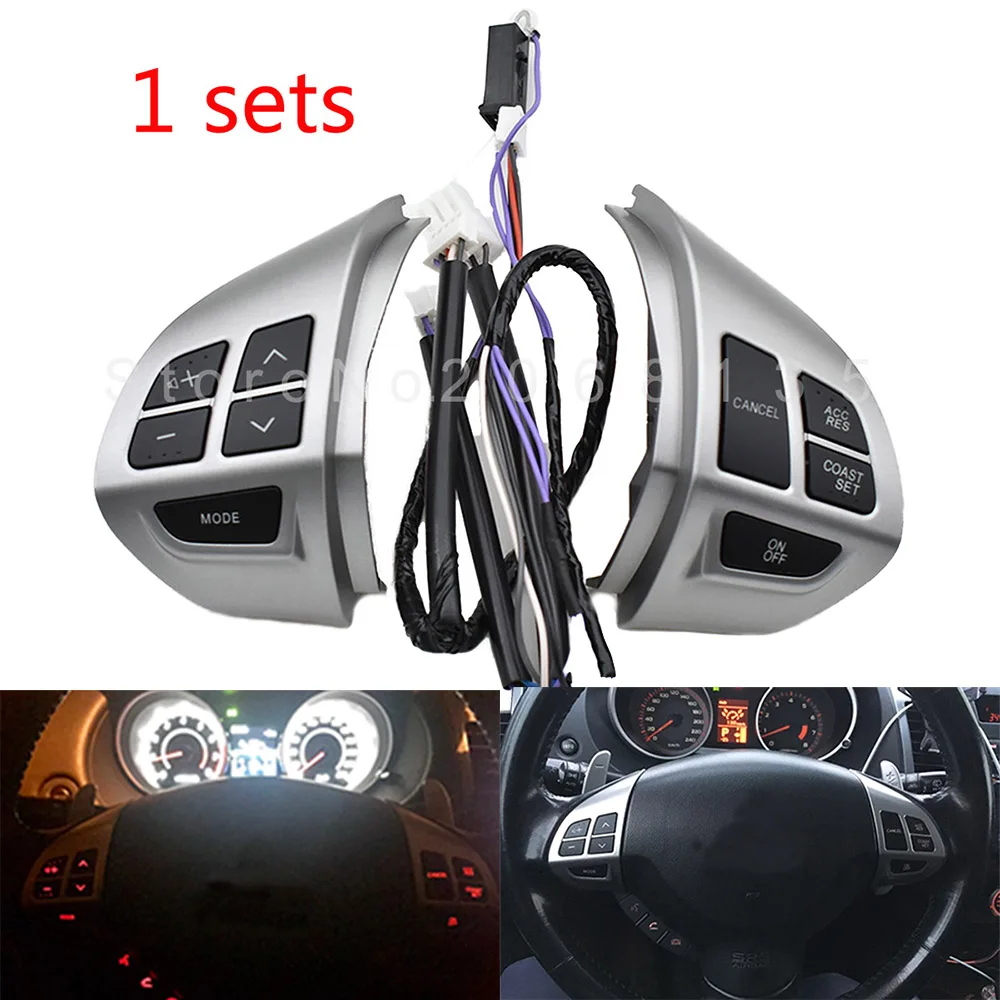 

NEW High quality Car -styling buttons FOR Mitsubishi ASX Multi-function Car steering wheel control buttons with cables