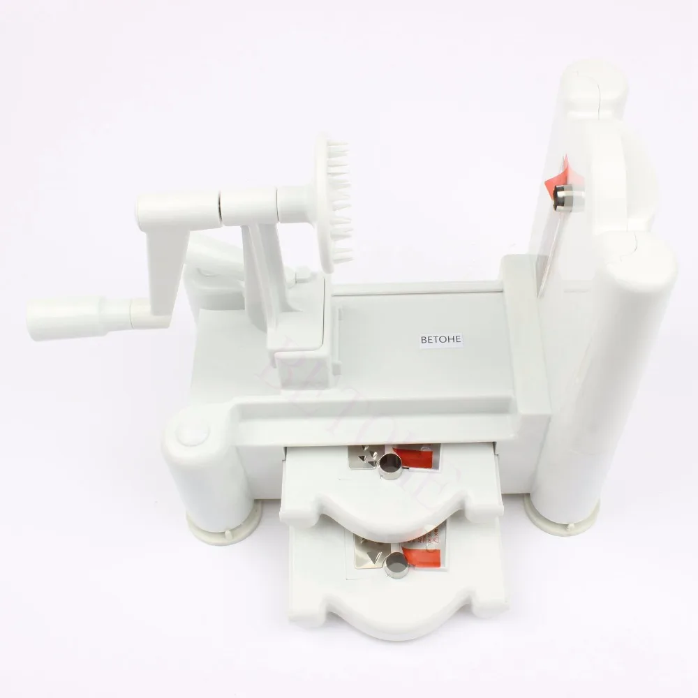 BETOHE Fruit Garnish Cutter Peeler Spiral Fruits Vegetable Curly Slicer