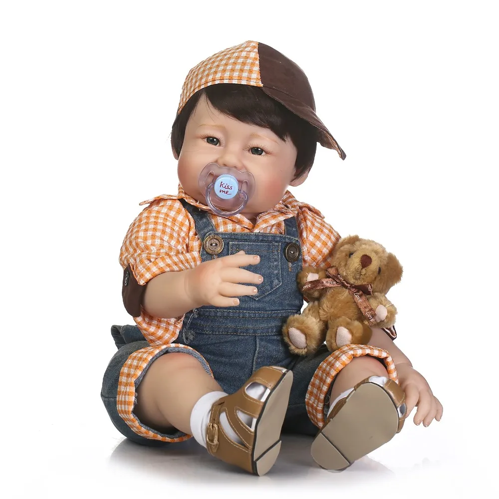 

55cm New Face Silicone Reborn Baby Doll Toys Lifelike Toddler Baby-Reborn Dolls For Girls Kids Birthday Gift Present Play House
