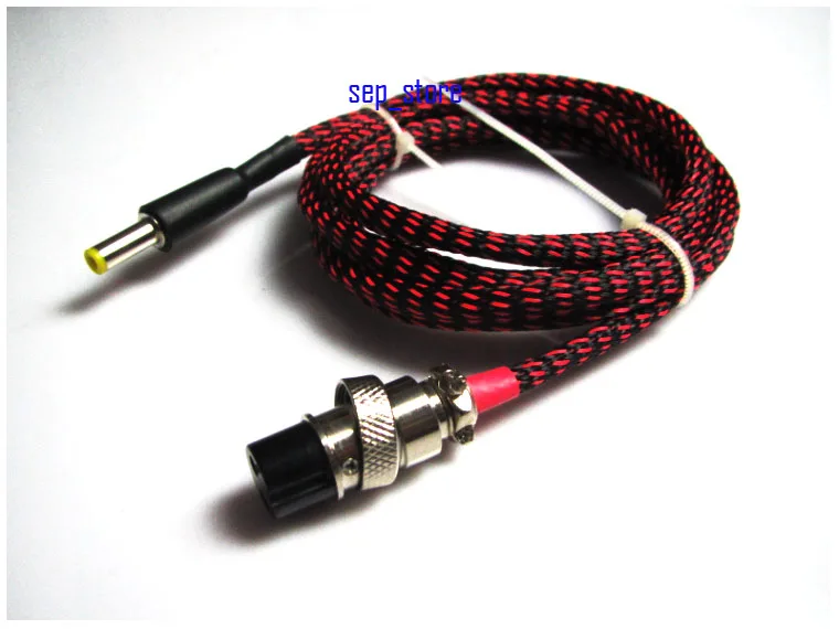 1.2M GX16 2Pin to 5.5*2.1mm DC Power supply cable for linear PSU LPS