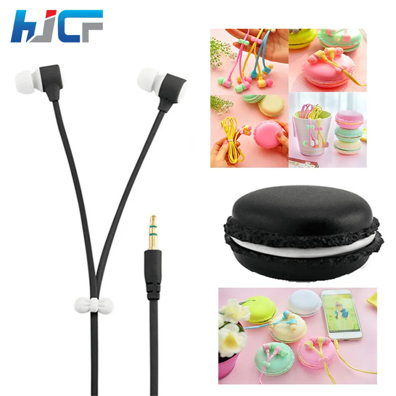 

Quality  Macaron Case Packing Earphone Fashion Colorful Headphone with Mic for Phones MP3 Player 3.5mm Jack Fone de ouvido