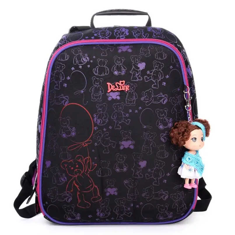

2018 Brand Delune New Girls School Bags Cartoon Character Kids Animal Waterproof Orthopedic Backpack Schoolbag Mochila Infantil
