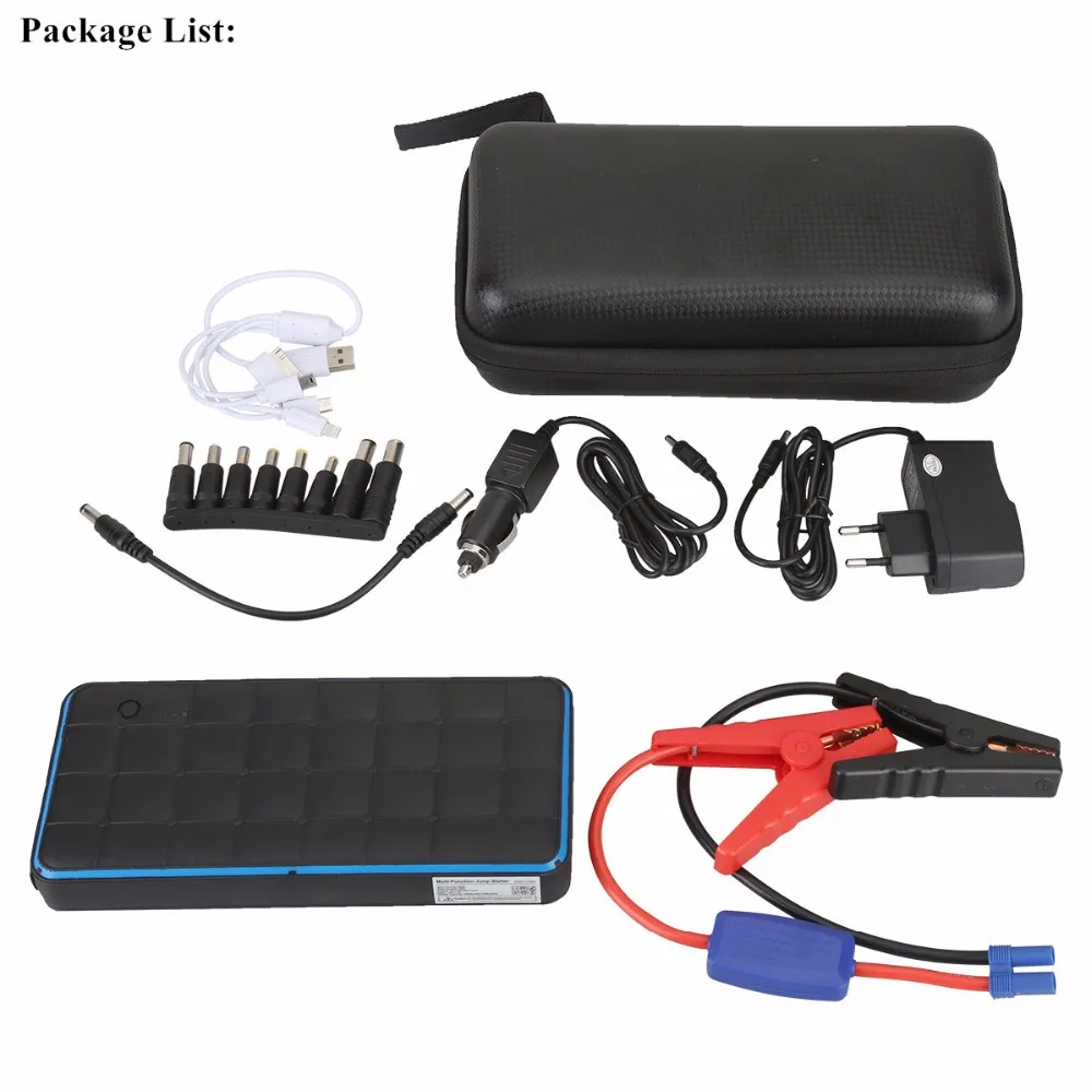 Waterproof 28000mAh Car Jump Starter Power Bank 1000A 12V Portable Starting Device Booster Car Charger for Car Battery Buster