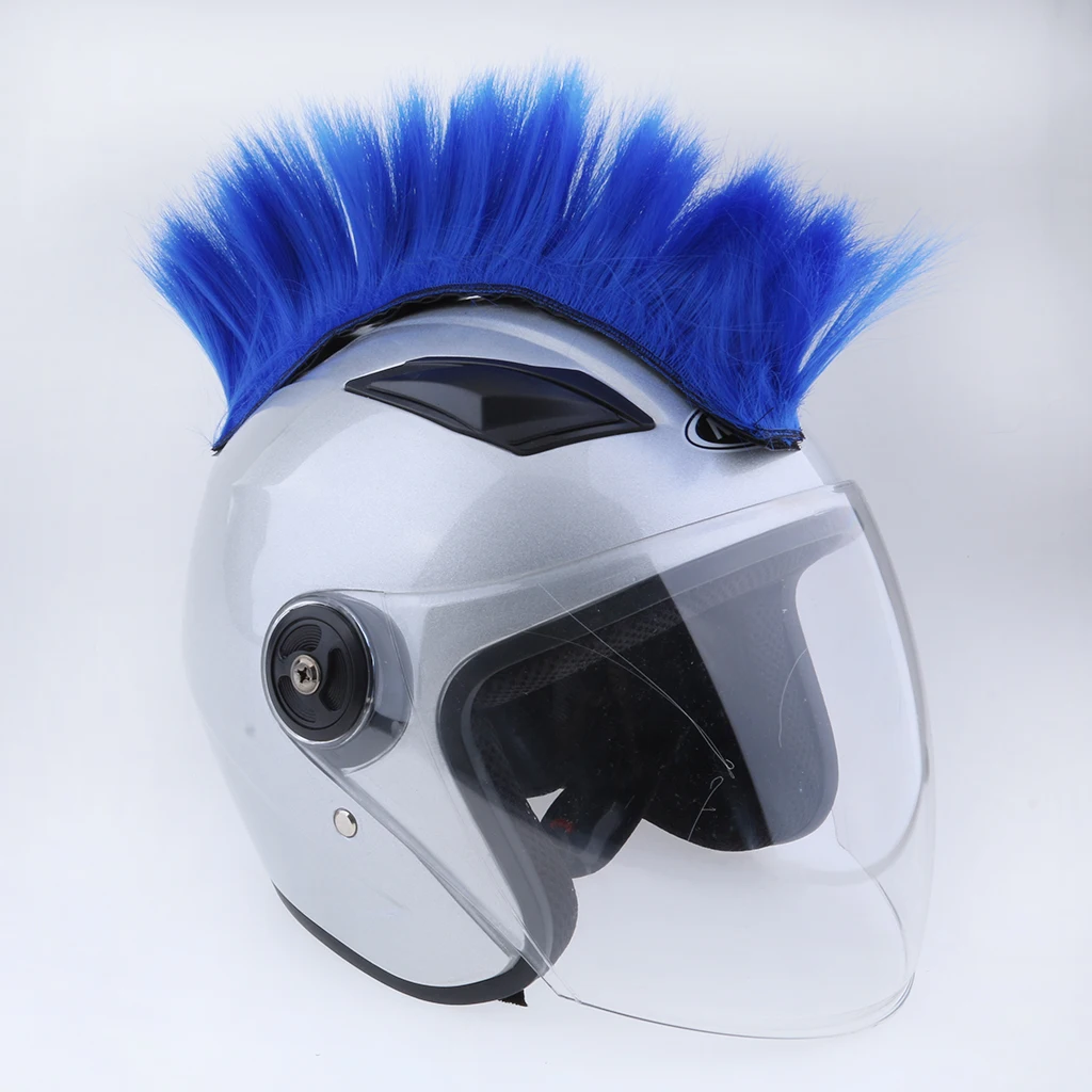 DIY Шлем Mohawk волосы панк волосы для мотоцикла лыж сноуборд шлемы для большинства мотоциклетных шлемов защитные шестерни аксессуары