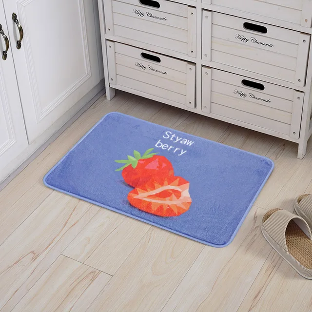 Creative Geometric Fruit Home Floor Mats Bathroom Kitchen Creative Geometric Fruit Home Floor Mats Bathroom Kitchen Slip Proof Absorbent Mat